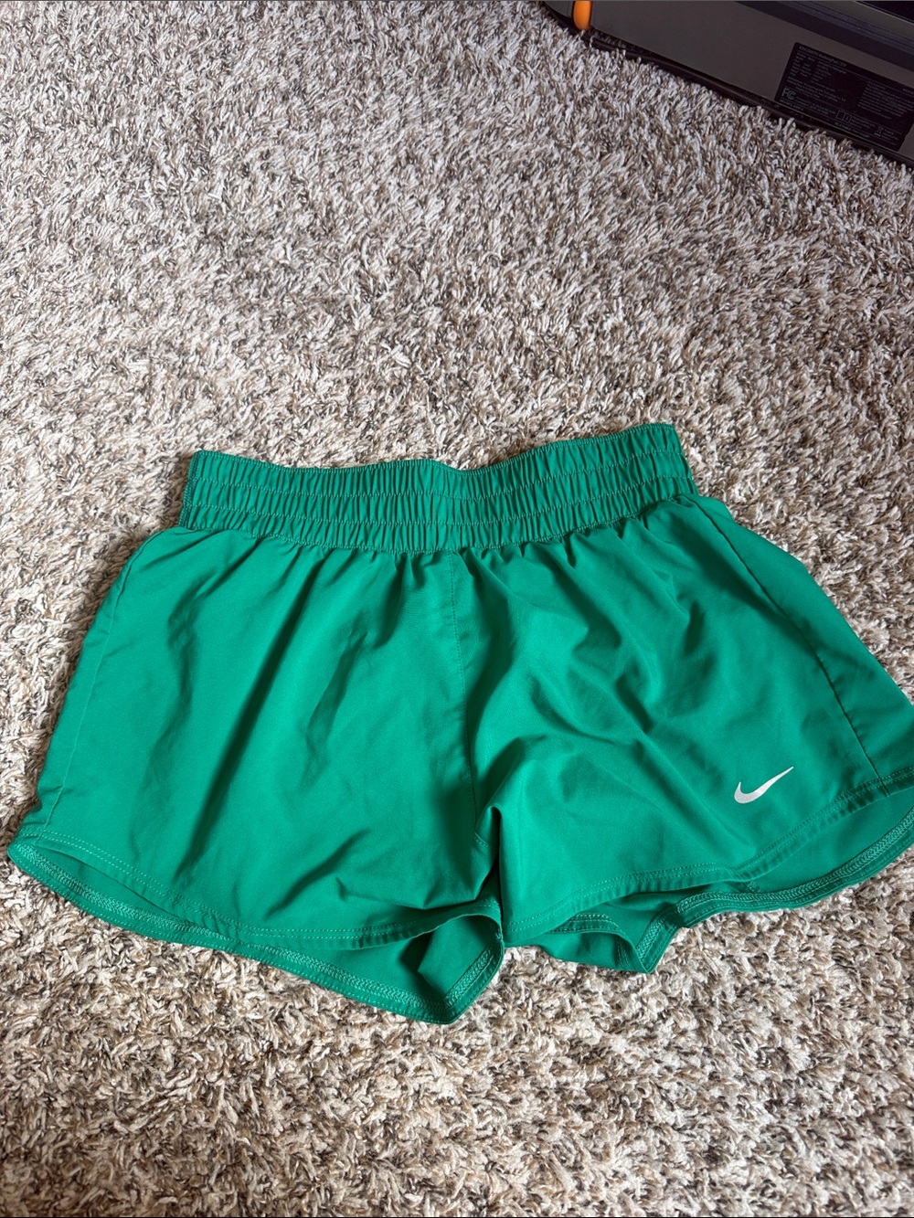 Nike Women's Green lined Running Shorts